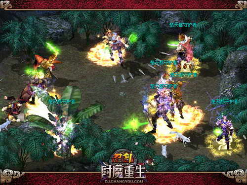 以一敌四 《刀剑英雄》教派战激情上演