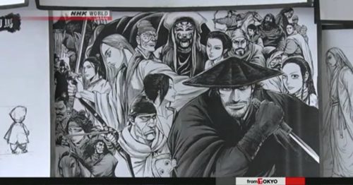 日本NHK电视台对《镖人》漫画的报道