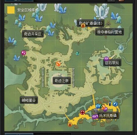 PVP分流中奇迹矿山地图变化