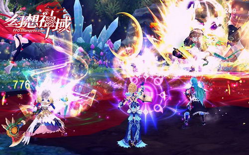 《幻想神域》实景截图-激烈战斗