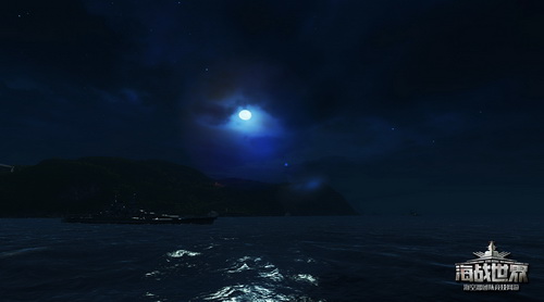 《海战世界》夜战模式中的圆月
