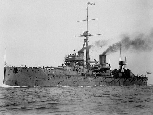 1906年的无畏号战列舰