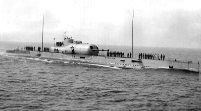 30年代进行海上训练的絮库夫号潜艇