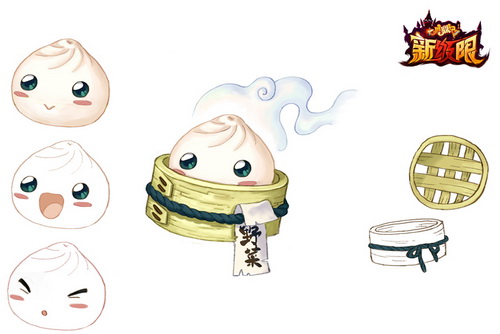 可变脸小龙包珍兽，新春萌现