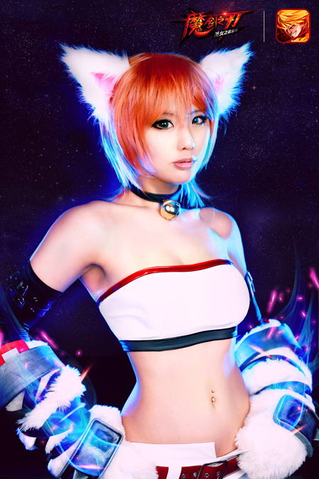 Tasha呆萌COS猫女未公开照