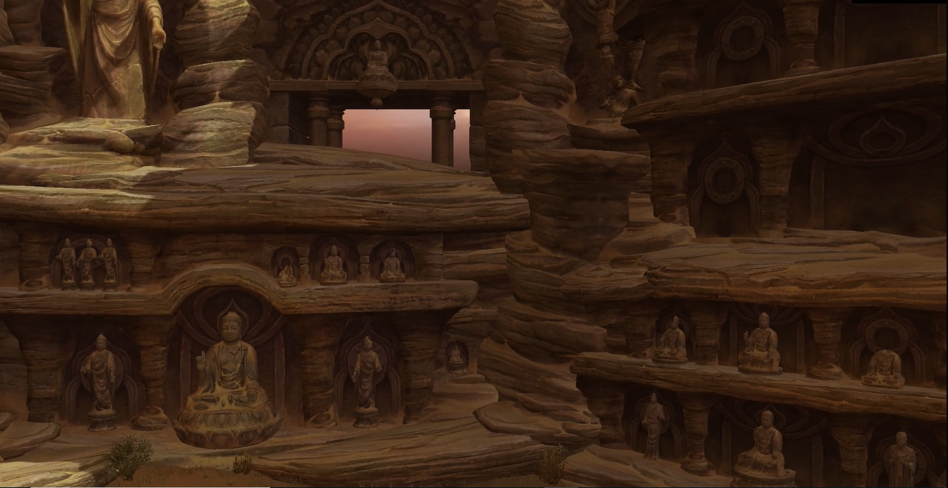 图1：石窟内佛像